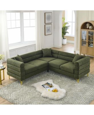 Streamdale 81.5" Oversized L-Shaped Sectional Sofa Cover - 5-Seater