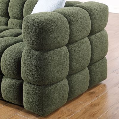 USA Human Body 3 Seater Boucle Sofa