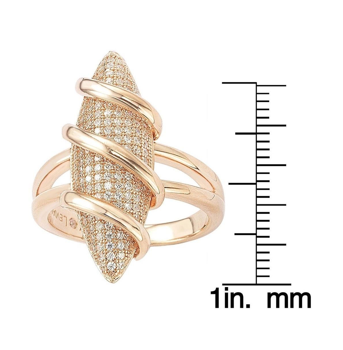 Suzy Levian New York Suzy Levian Sterling Silver Cubic Zirconia Wrapped Pave Marquise Ring