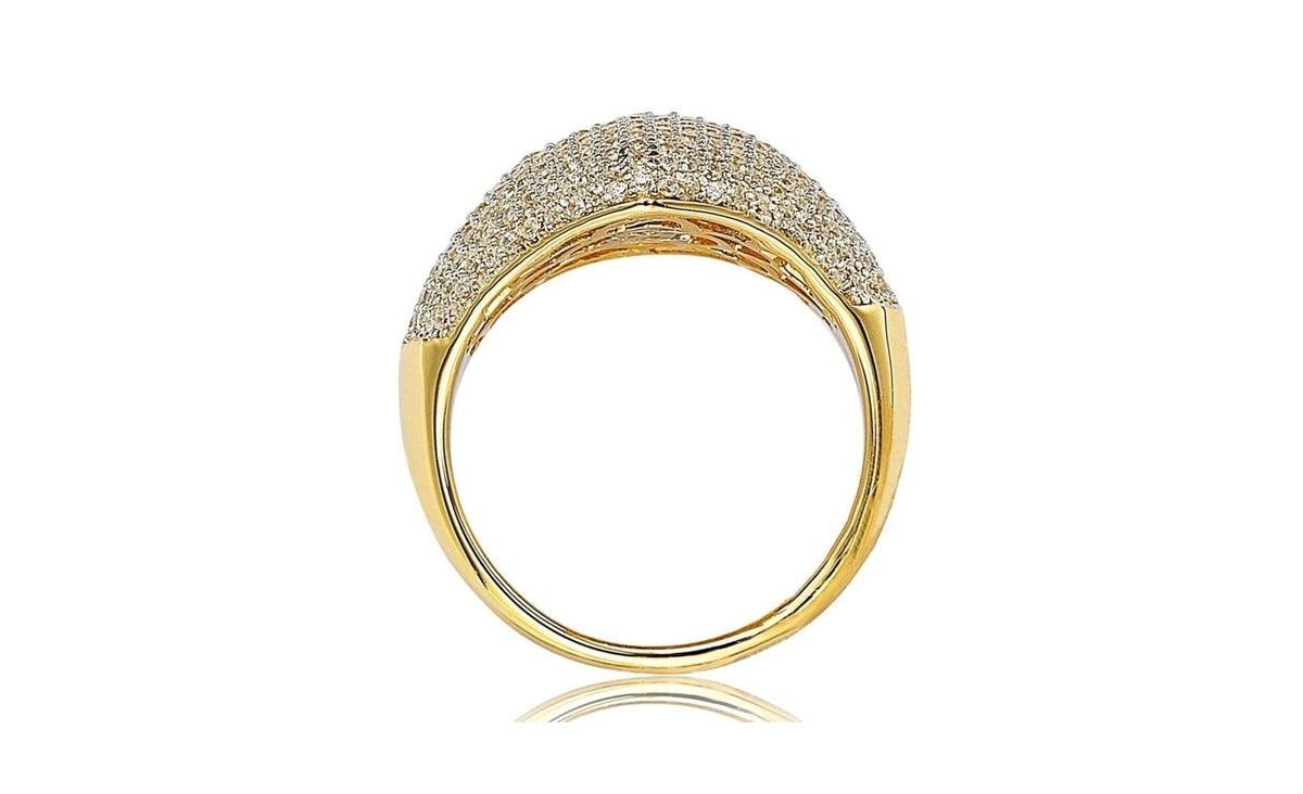 Suzy Levian New York Suzy Levian Sterling Silver Cubic Zirconia Modern Pave Ring