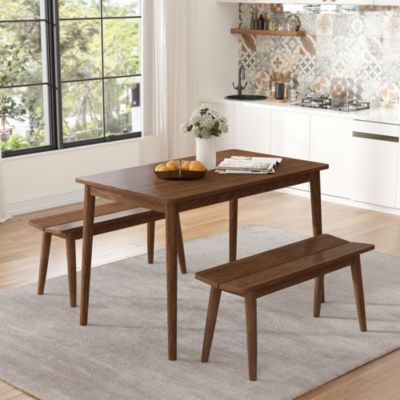 Streamdale Furniture 3 PCS Wooden Dining Table Set Kitchen Furniture ...