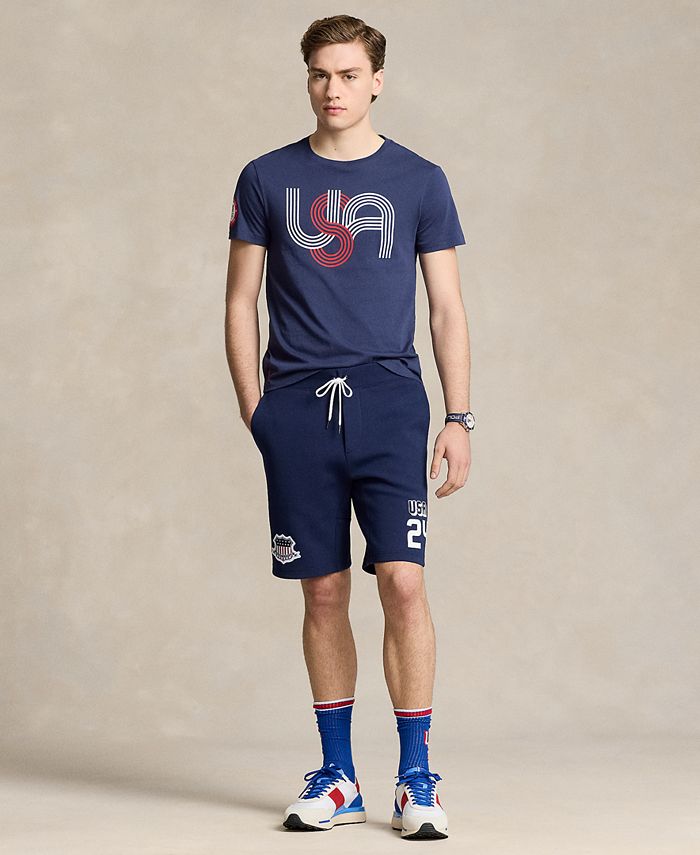 Polo Ralph Lauren Men's Team USA Custom Slim-Fit Graphic T-Shirt - Macy's