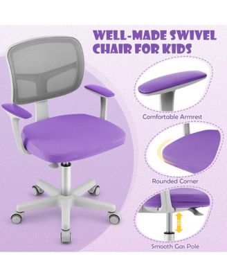 Auto Lock Kids Mesh Chair with Armrests Height Adjustable