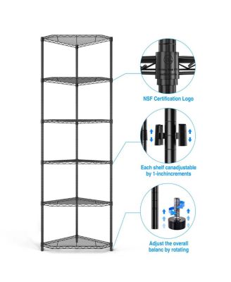 Multi-Purpose Metal Corner Shelf