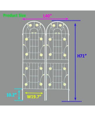 Metal Garden Trellis for Climbing Plants Outdoor Support