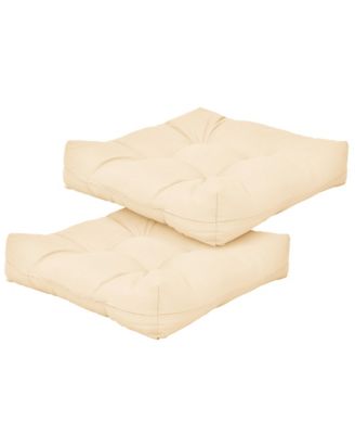 2PCS 21'' x 21'' Patio Chair Seat Cushion Pads Indoor/Outdoor