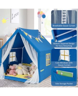 48 x 42 x 50 Inch Large Play Tent with Washable Cotton Mat Holiday Birthday Gift for Kids