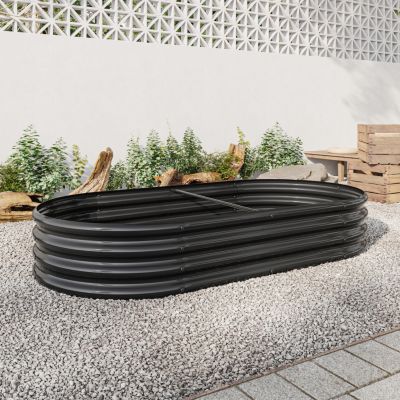 Streamdale Large Metal Oval Raised Garden Bed