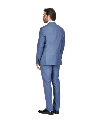 Men's 3 Piece Birdseye Peak Lapel Tuxedo Set