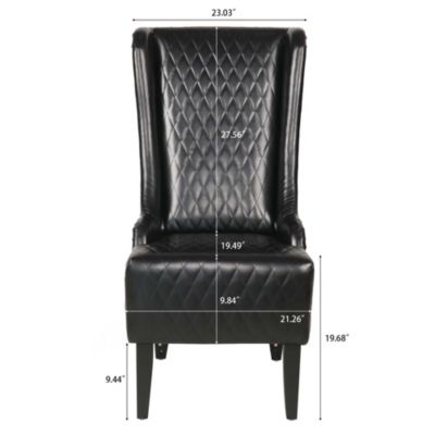 23" Wide Wing Back Chair, Side Chair For Living Room