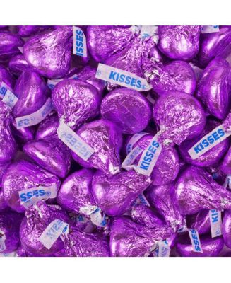 Just Candy Purple Hershey's Kisses Candy Milk Chocolates - Macy's