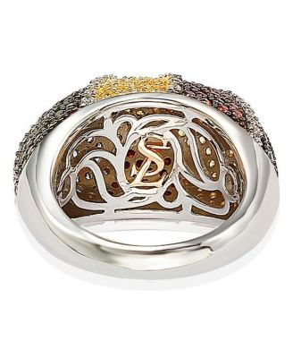 Suzy Levian Sterling Silver Cubic Zirconia Exotic Ring