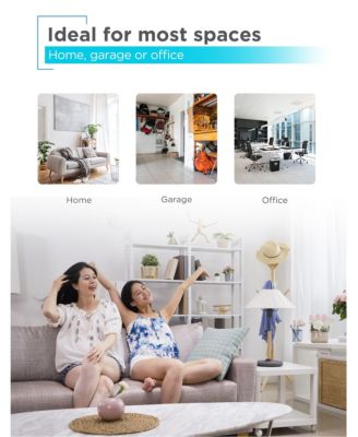 Black +decker 12-Inch Dual Blade Table Fan with Remote, 3 Speed Settings  Air Circulation Appliance