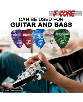 Guitar Picks 12 Piece Celluloid Light Gauge 0.46mm Pick for Acoustic Electric Bass Guitar Natural Feel Warm Tone Puas Para Guitarra - G PICK L PR 12PK