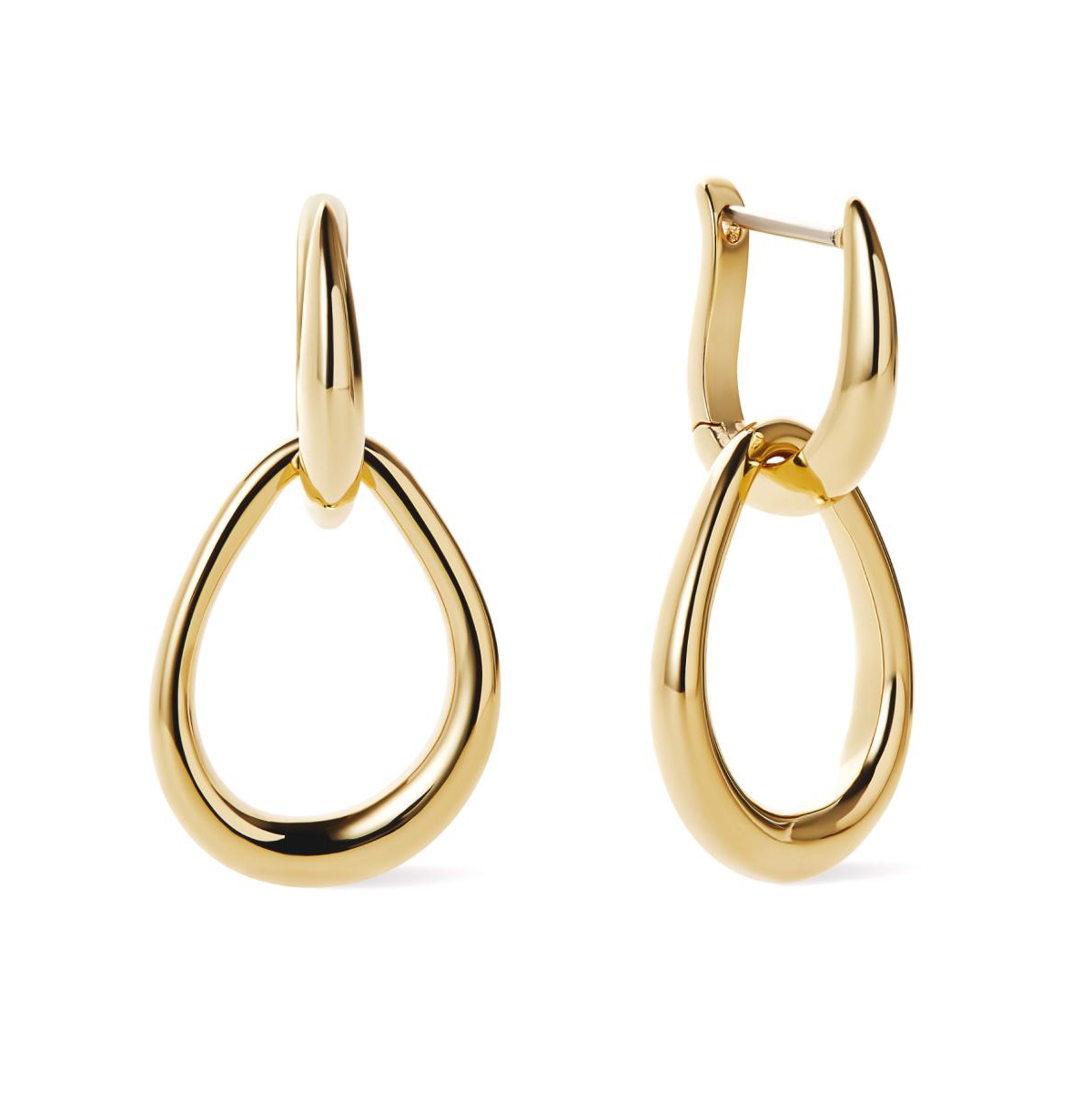 Gold Drop Earrings - Sage - Gold