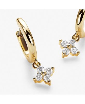 Gold Huggie Hoop Earrings - Angela