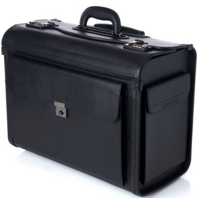 19 Wheeled Briefcase Rolling Case Sales Sample Pilot Lawyer Attache