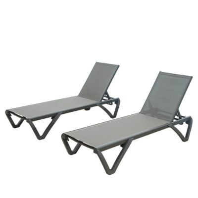 Outdoor Aluminum Chaise Lounge Chairs