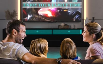 Streamdale RGB LED TV Stand with Storage and Remote Control