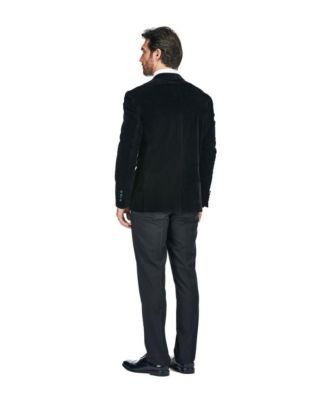 Men's 2-Piece Velvet Birdseye Lapel Slim-Fit Tuxedo