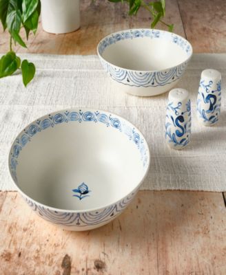 Sicily Serve Bowls Plus Salt and Pepper Set