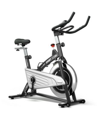 Indoor Exercise Bike with Heart Rate Sensors and Digital Monitor for Home Workouts