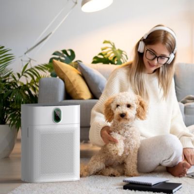 MORENTO HEPA Air Purifier for Home Large Room up to 1076 Sq Ft with PM 2.5 Display Air Quality Sensor