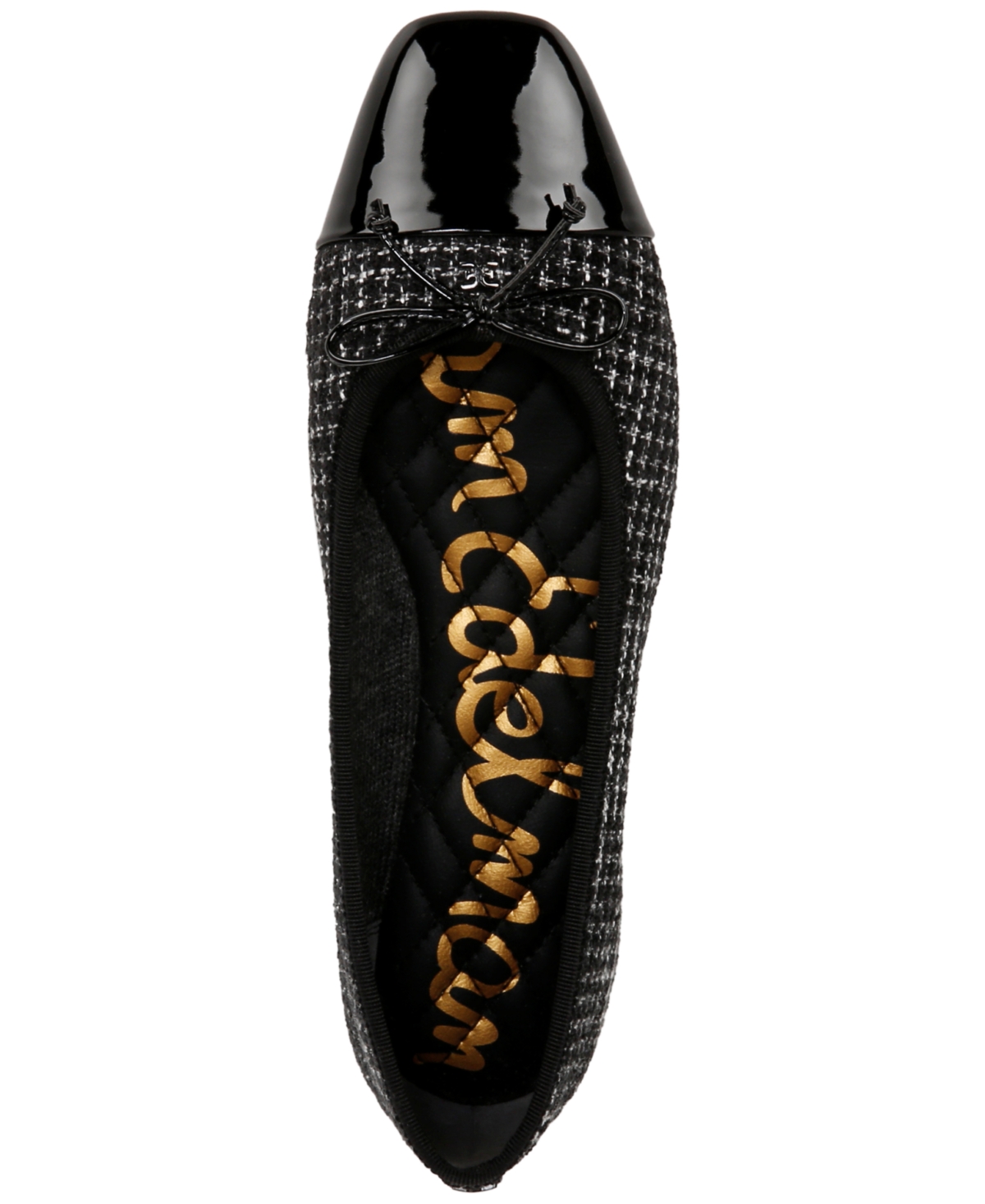 Sam Edelman Women's Marley Cap-toe Ballet Flats In Brown Mult Tweed,black