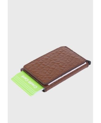 Men's Genuine Leather Elephant Pattern Card Holder