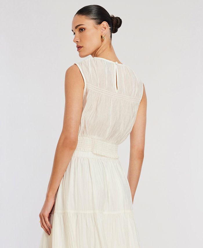Marzenia Smocked Sleeveless Top