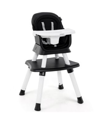 Baby 8-in-1 High Chair with Double-layer Cushions Multifunctional