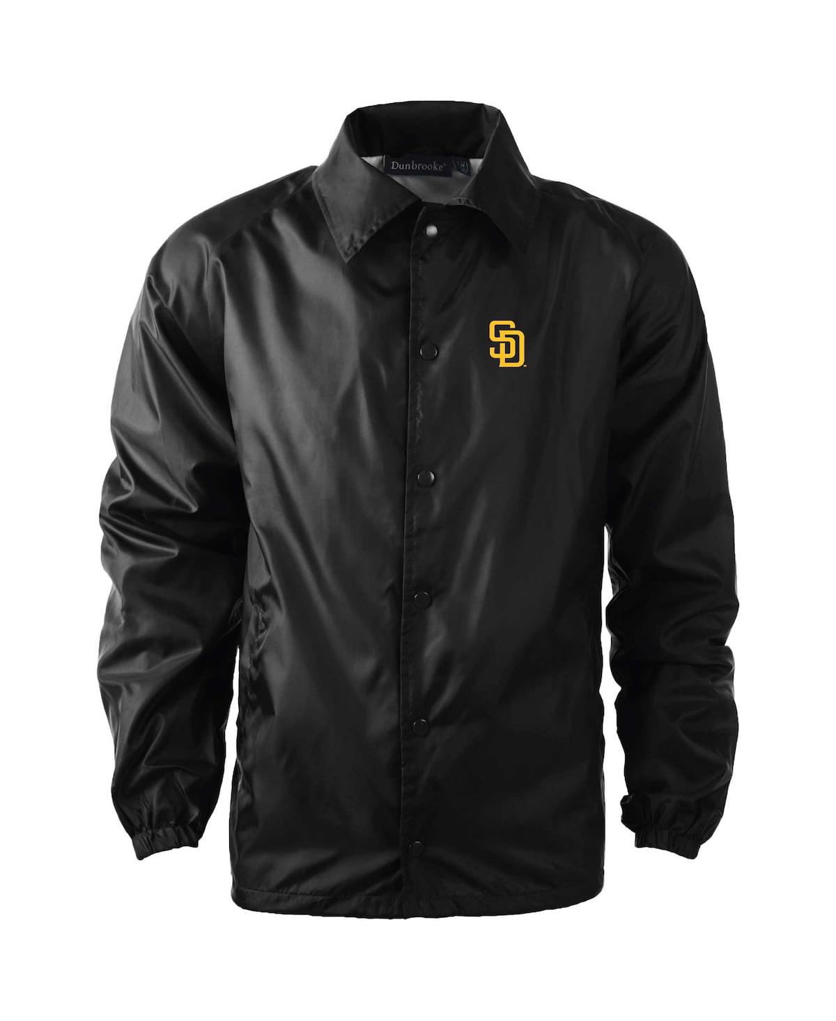 Dunbrooke Men's San Diego Padres Coach's Raglan Full-Snap Windbreaker Jacket