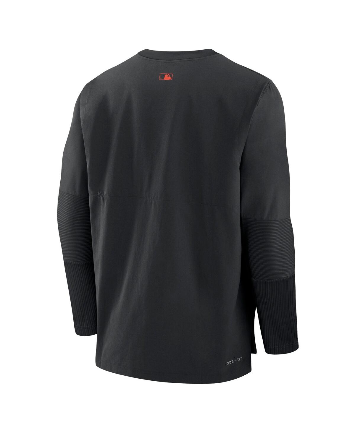 Nike Men's Baltimore Orioles Authentic Collection Player Performance Pullover Sweatshirt In Black