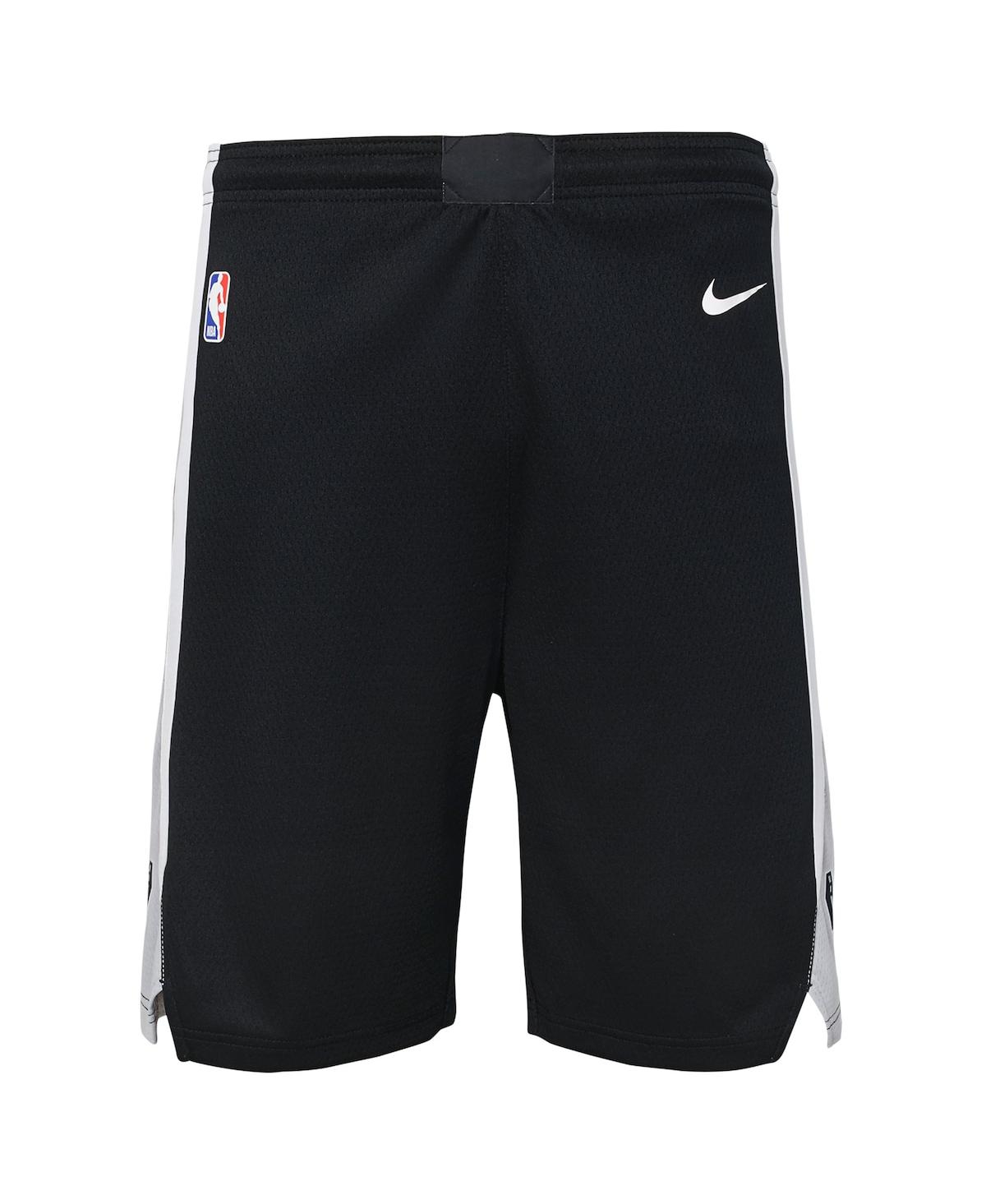 Nike Big Boys And Girls San Antonio Spurs Swingman Performance Shorts – Icon Edition In Black