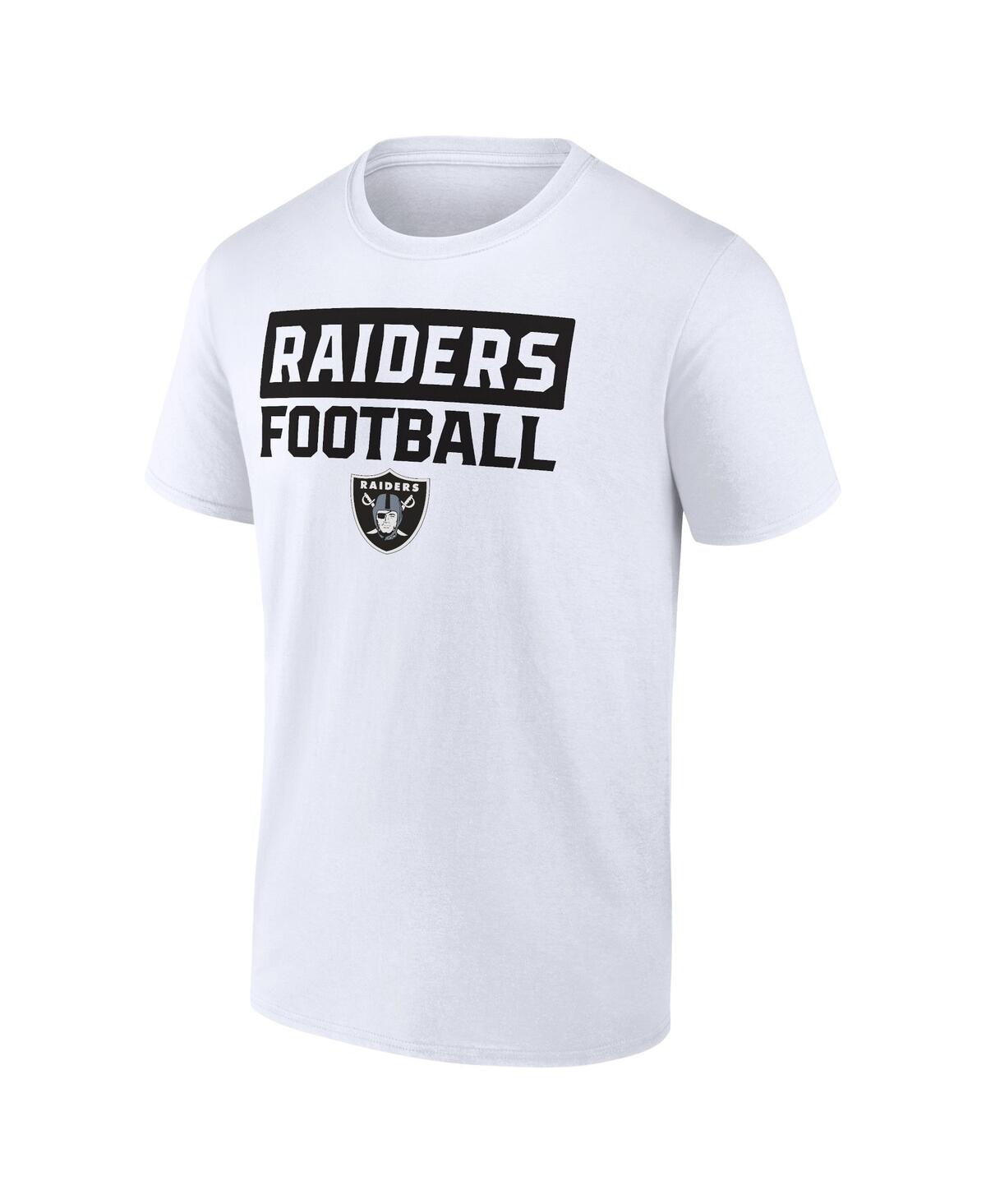 Fanatics Men's Las Vegas Raiders Serve Combo Pack T-Shirt - White