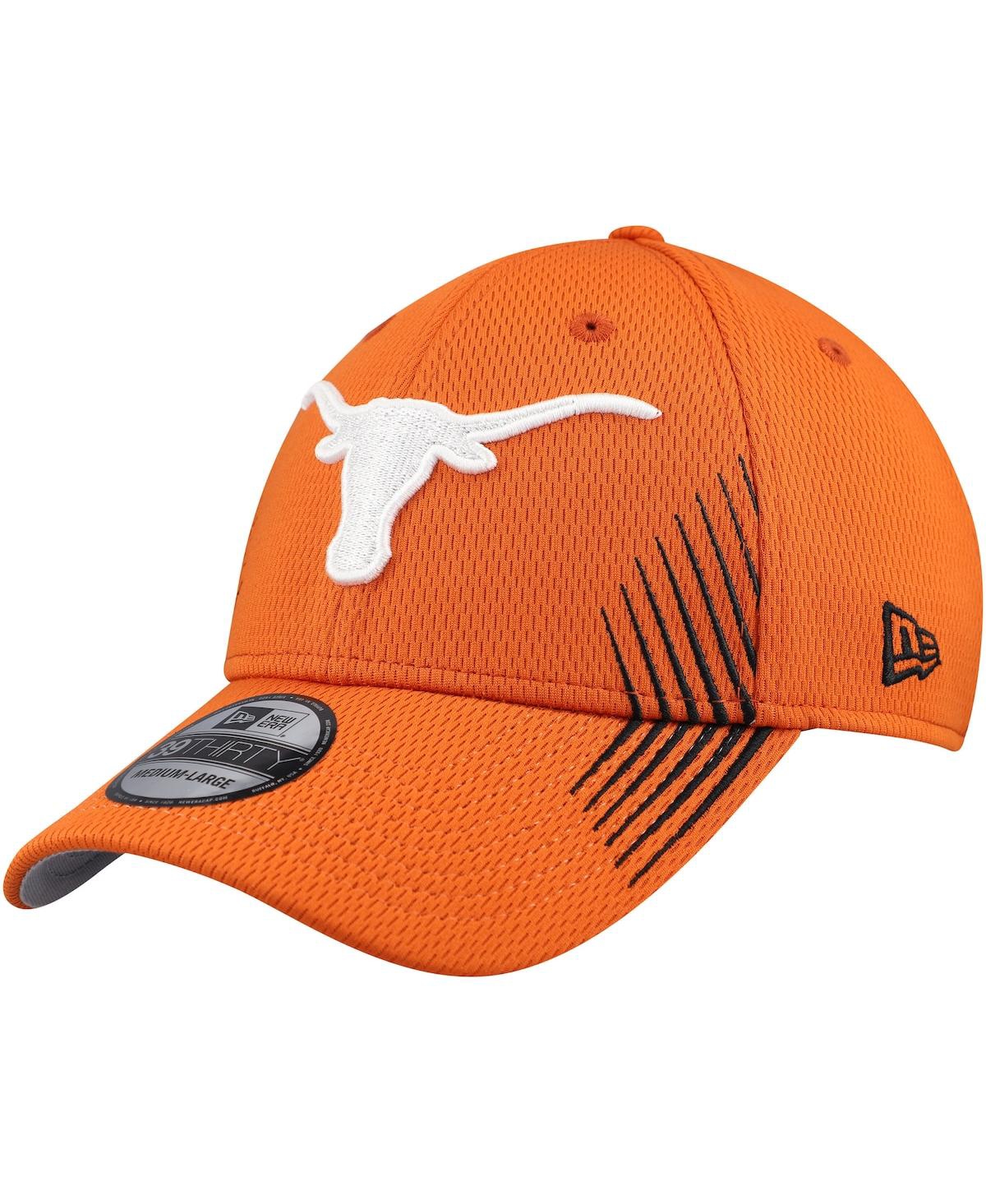 Men's Texas Orange Texas Longhorns Active Slash Sides 39THIRTY Flex Hat - Burnt Orange