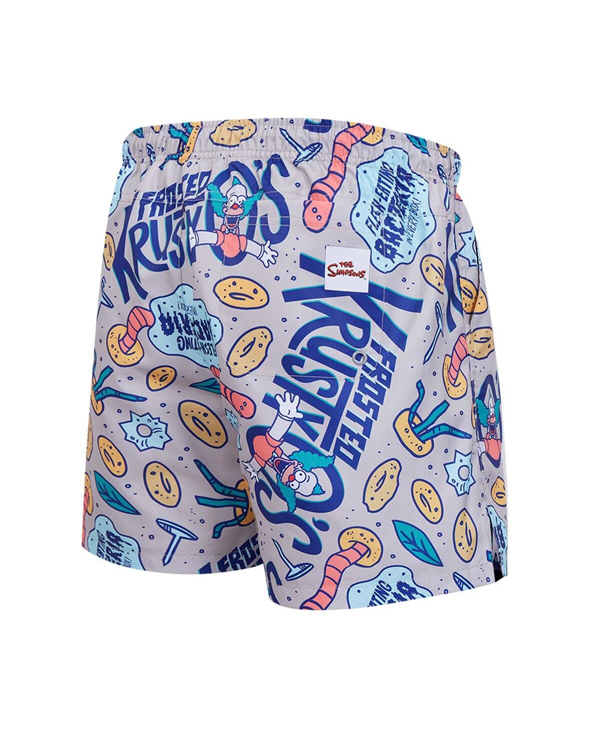 Freeze Max Men's The Simpsons Krusty Cereal Shorts In Gray,royal