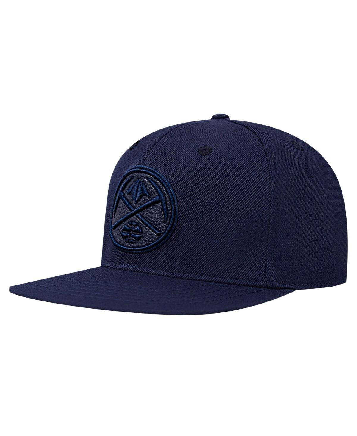 Pro Standard Men's Navy Denver Nuggets Triple Tonal Snapback Hat