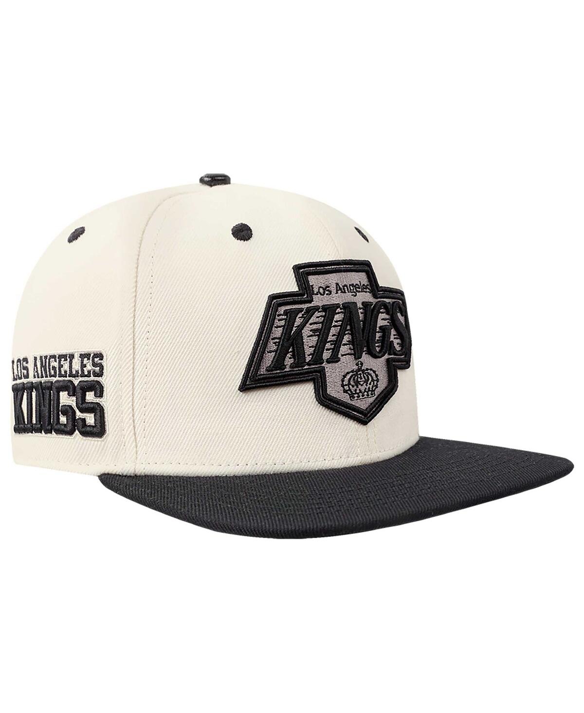 Pro Standard Men's Cream Los Angeles Kings Retro Classic Logo Snapback Hat