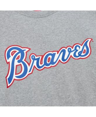 Men's Hank Aaron Heather Gray Atlanta Braves Cooperstown Collection Legends T-Shirt