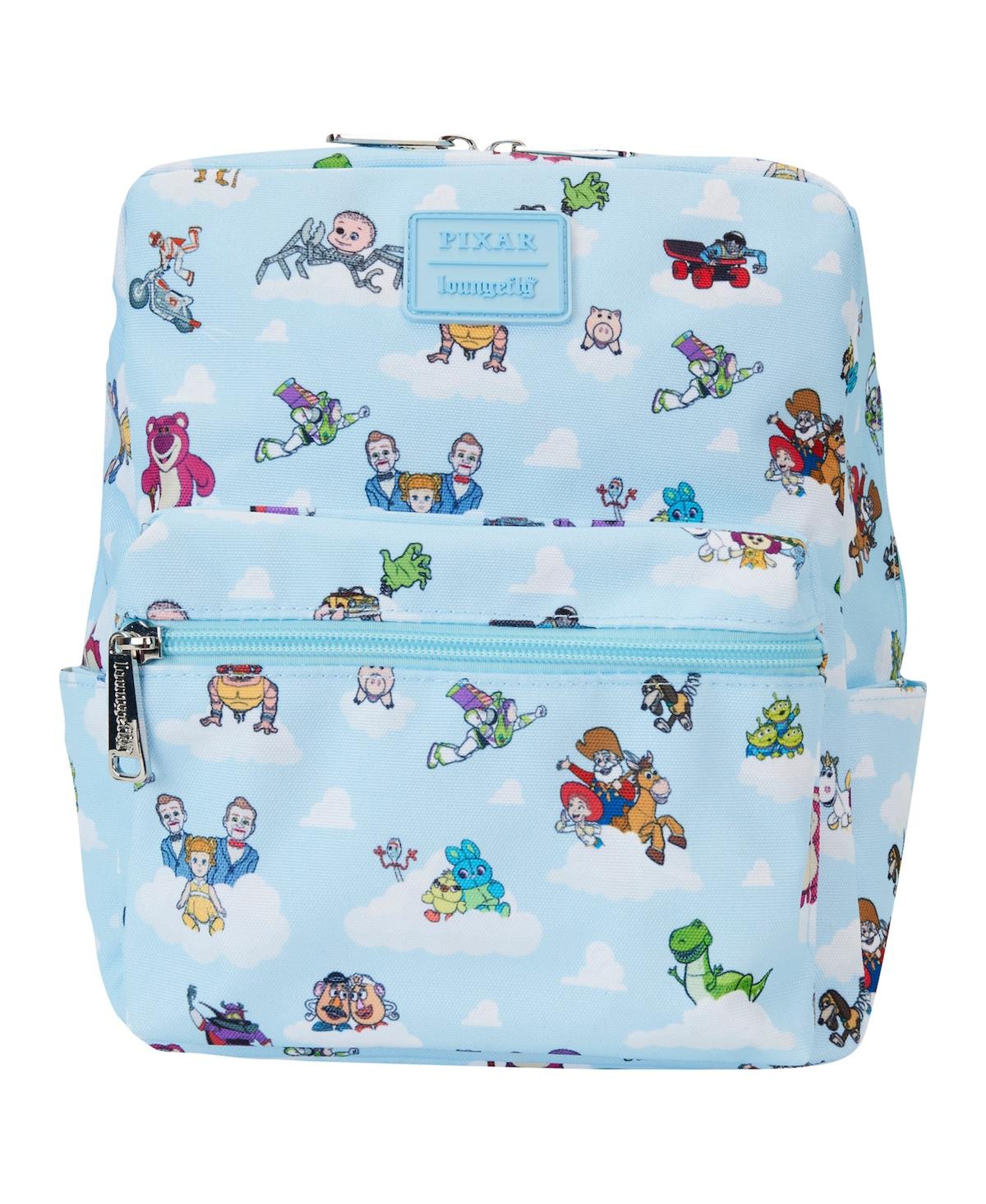 Loungefly Toy Story Movie Collab All-over Print Mini Backpack In Blue