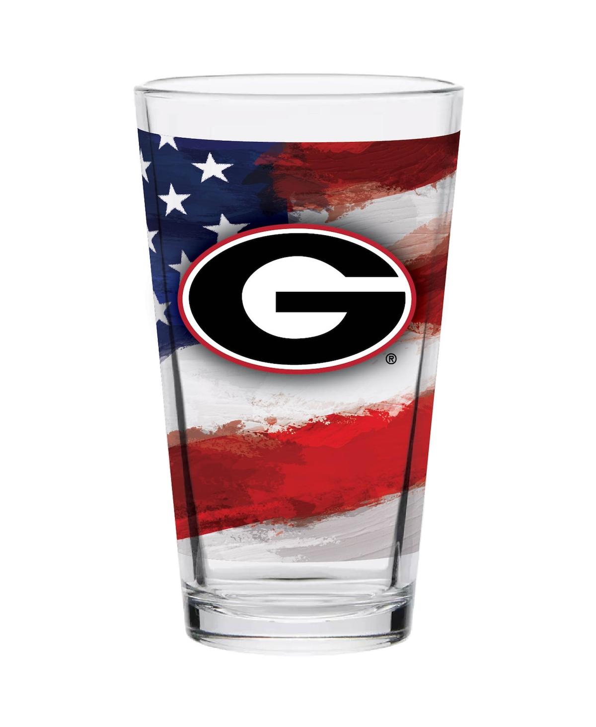 Indigo Falls Georgia Bulldogs 16oz. Americana Pint Glass In Multi