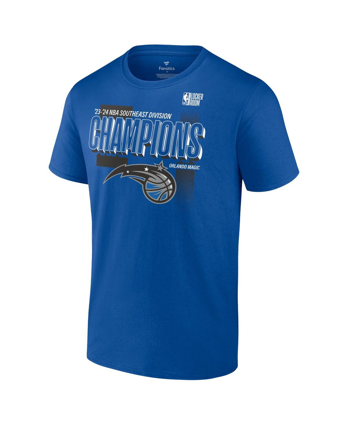 Fanatics Men'sOrlando Magic 2024 Southeast Division Champions Locker Room T-Shirt - Royal
