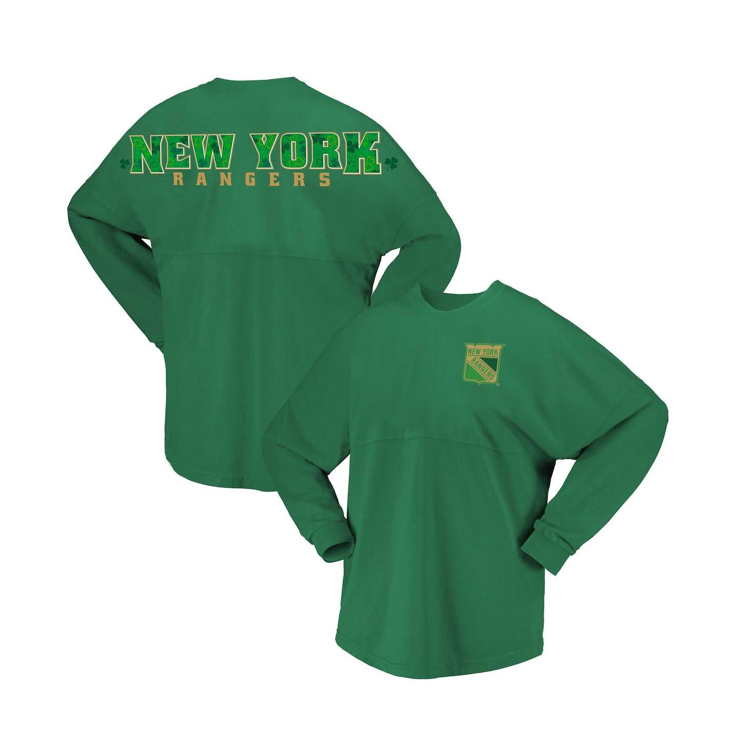 Женская футболка Fanatics Kelly New York Rangers St. Patrick's Day Spirit Jersey — фото 1