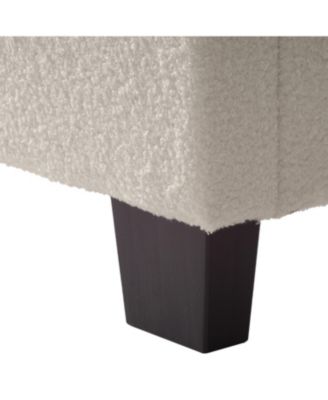 Upholstered Modern Single Boucle Bed