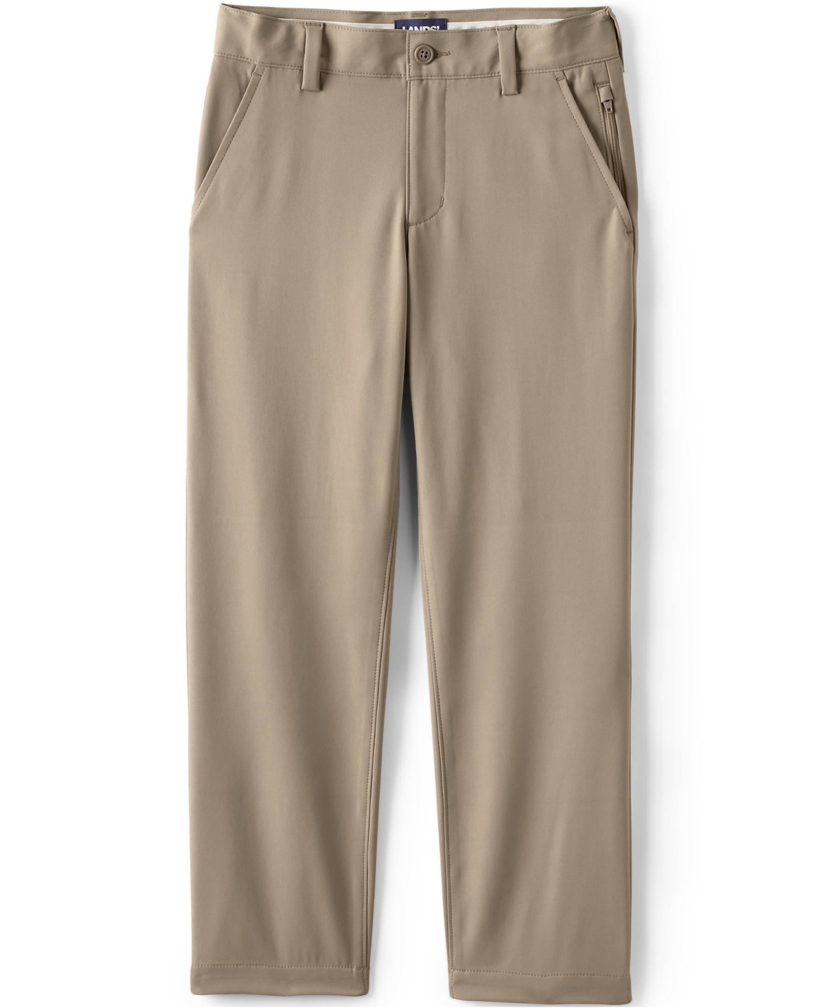 Lands' End Big Boys School Uniform Iron Knee Active Performance Chino Pants
