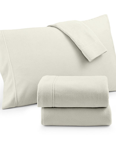 Martha Stewart Collection Fleece Full Sheet Set, Created for Macy&#39;s - Sheets & Pillowcases - Bed ...