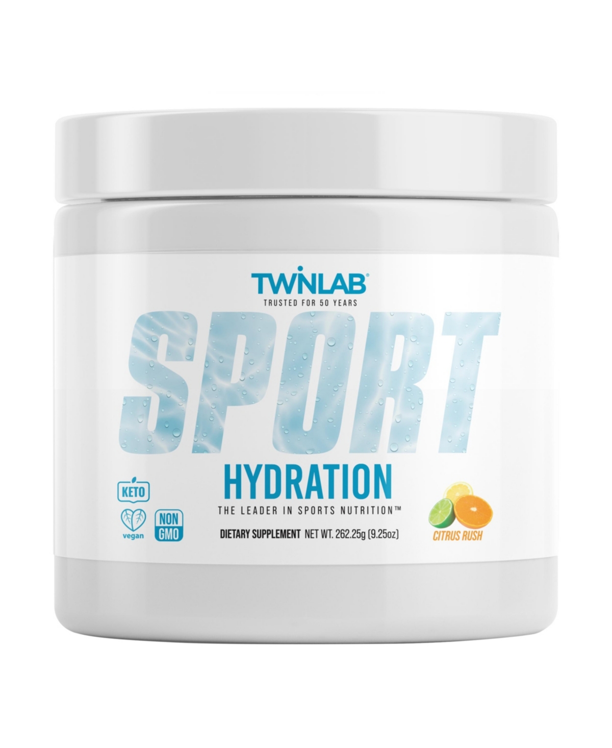 Sport Hydration Orange, 9.25 Oz - 25 Servings - White