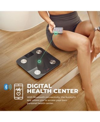 Smart Body Composition Scale with Bluetooth – Body Fat, BMI, Weight Tracking via SunnyFit  App