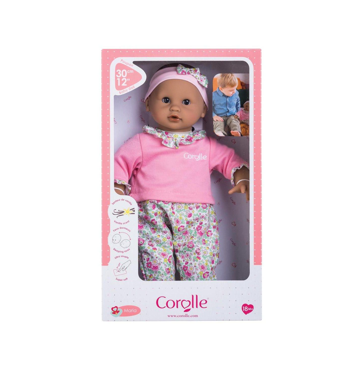 Детская кукла Corolle Maria 12" Soft Poseable Baby Doll with Open/Close Eyes and Vanilla Scent, Ages 18 months+ — фото 4